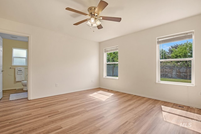 1522 Dana St, Twin Falls, ID 83301 - spare room featuring light wood-style floors and a ceiling fan