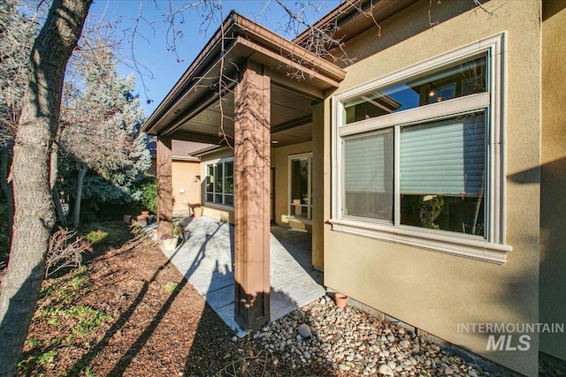 view of home's exterior featuring a patio area