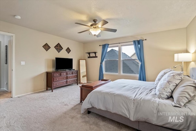 10450 W Antietam St, Boise, ID 83709 - bedroom featuring baseboards, ceiling fan, and light colored carpet