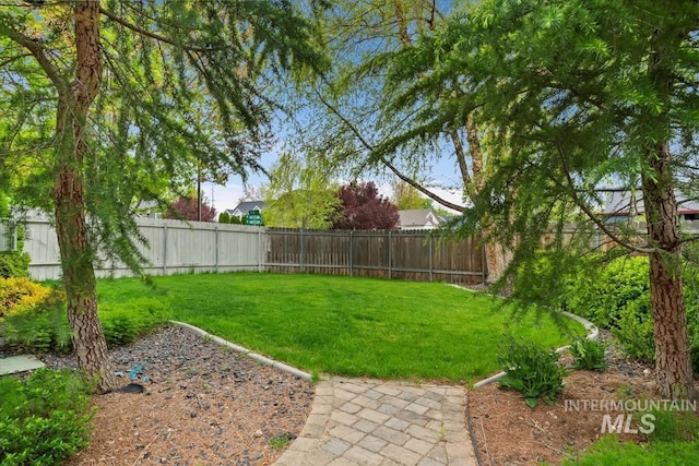 10450 W Antietam St, Boise, ID 83709 - view of yard featuring a fenced backyard