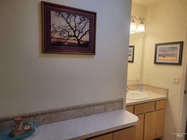 bathroom featuring vanity