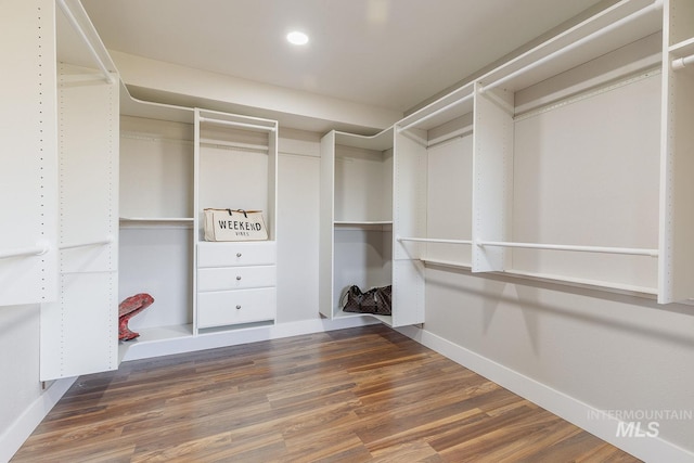 5696 N Kriscliffe, Boise, ID 83704 - spacious closet featuring wood finished floors