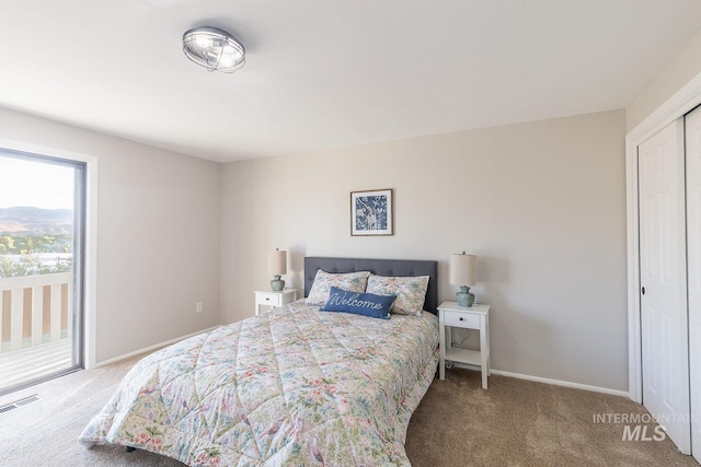 5696 N Kriscliffe, Boise, ID 83704 - carpeted bedroom with access to outside, baseboards, and a closet