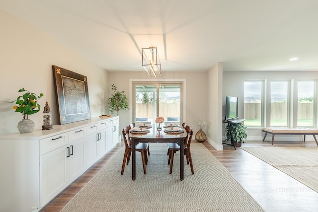 5696 N Kriscliffe, Boise, ID 83704 - dining room featuring wood finished floors, baseboards, and recessed lighting