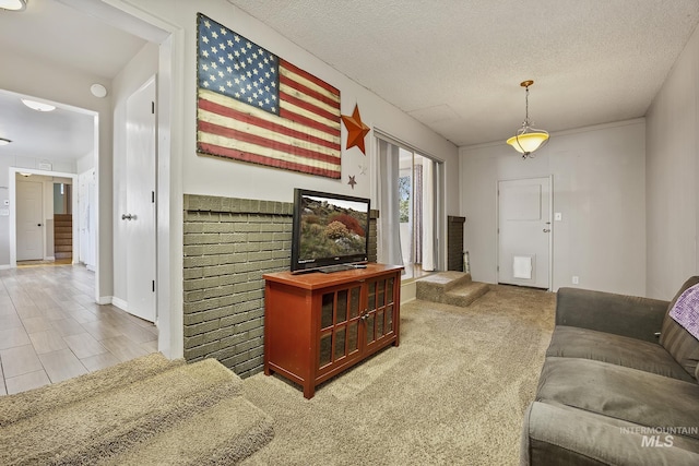 827 Alturas Dr N, Twin Falls, ID 83301 - living area with a textured ceiling and baseboards