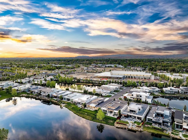 bird's eye view of a large body of water