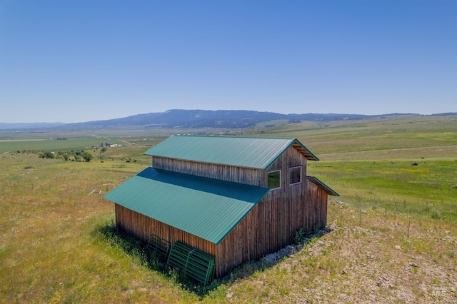 exterior space featuring a rural view