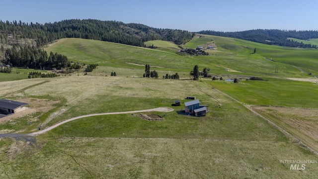 aerial view of sparsely populated area