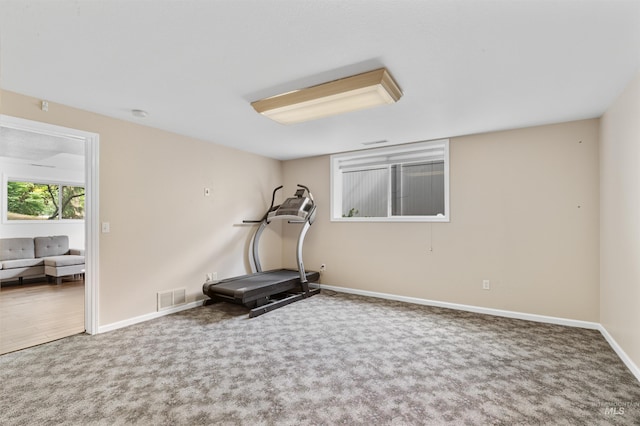 2220 14th St, Lewiston, ID 83501 - exercise room with carpet and baseboards