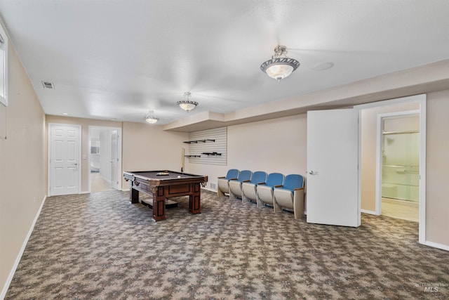 2220 14th St, Lewiston, ID 83501 - playroom featuring carpet, pool table, and baseboards