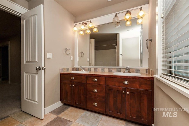 bathroom with vanity