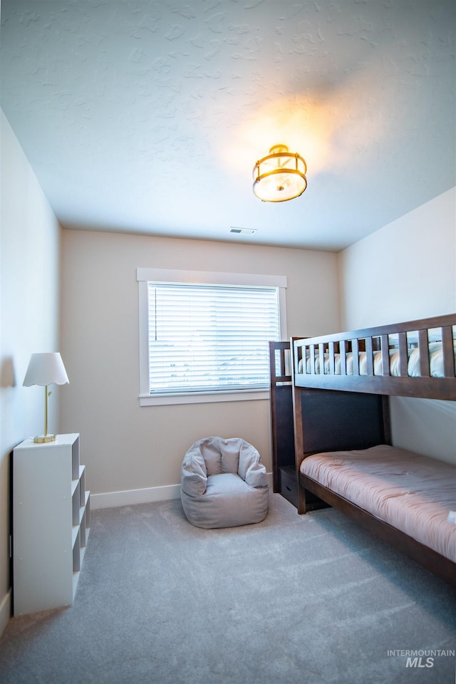 bedroom with carpet floors