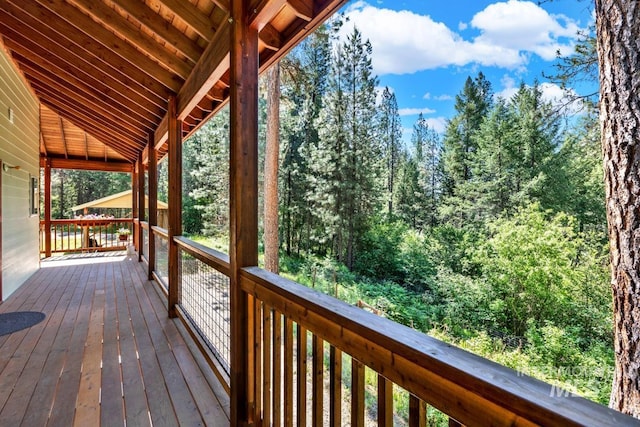 view of deck