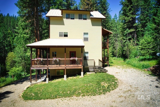 view of back of property