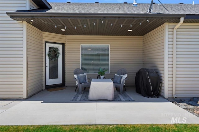 view of patio featuring area for grilling