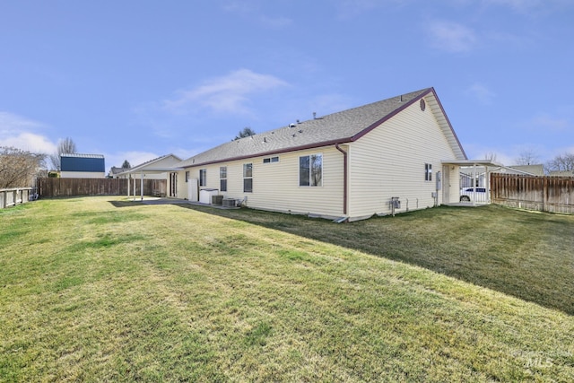 2563 Paintbrush Dr, Twin Falls, ID 83301 - rear view of house with a patio and a fenced backyard