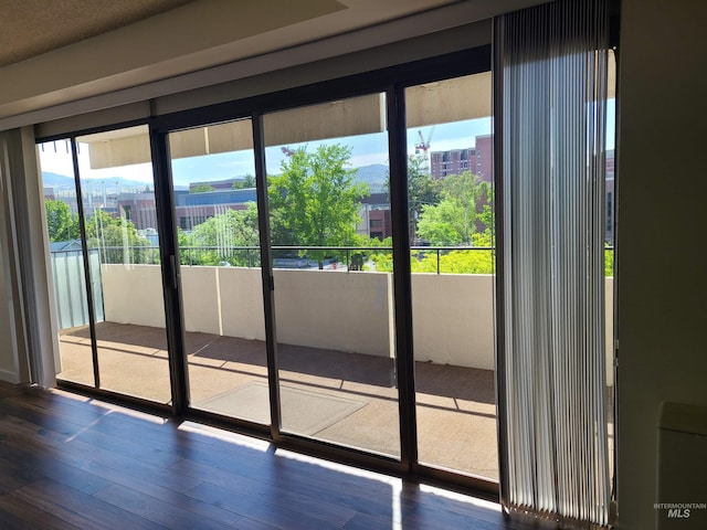 200 N 3rd Unit 401, Boise, ID 83702 - doorway to outside with wood-type flooring