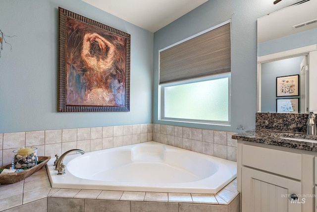 998 E Shadow Creek Ln, Eagle, ID 83616 - full bath with vanity and a garden tub