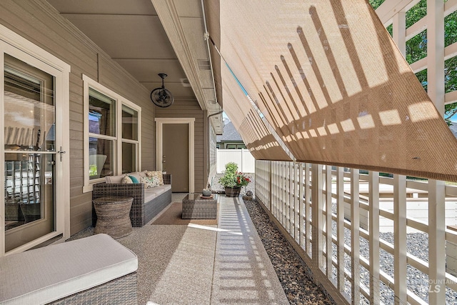998 E Shadow Creek Ln, Eagle, ID 83616 - view of patio / terrace with fence and outdoor lounge area