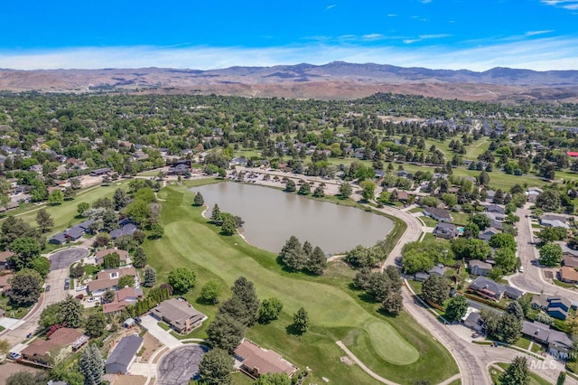 998 E Shadow Creek Ln, Eagle, ID 83616 - aerial perspective of suburban area featuring a water and mountain view and a golf course