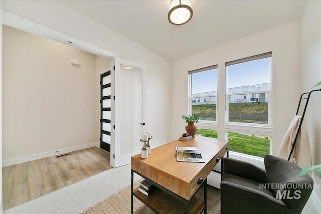 6356 S Cubola Way, Meridian, ID 83642 - office space with light wood-style flooring and baseboards