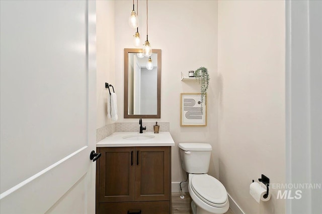 6356 S Cubola Way, Meridian, ID 83642 - half bath featuring vanity and toilet