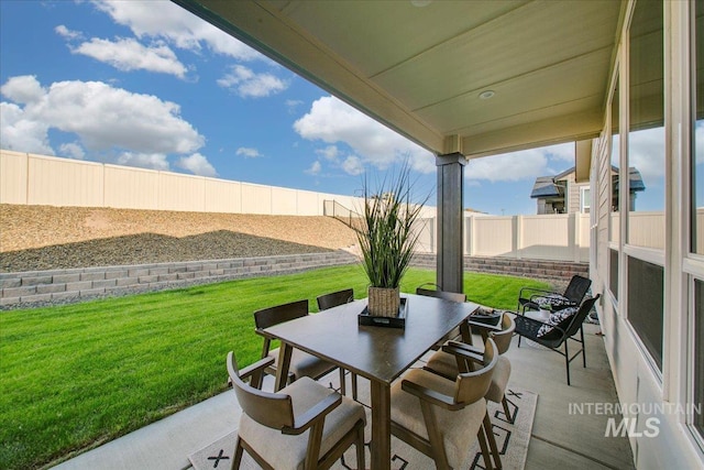 6356 S Cubola Way, Meridian, ID 83642 - view of patio featuring outdoor dining area