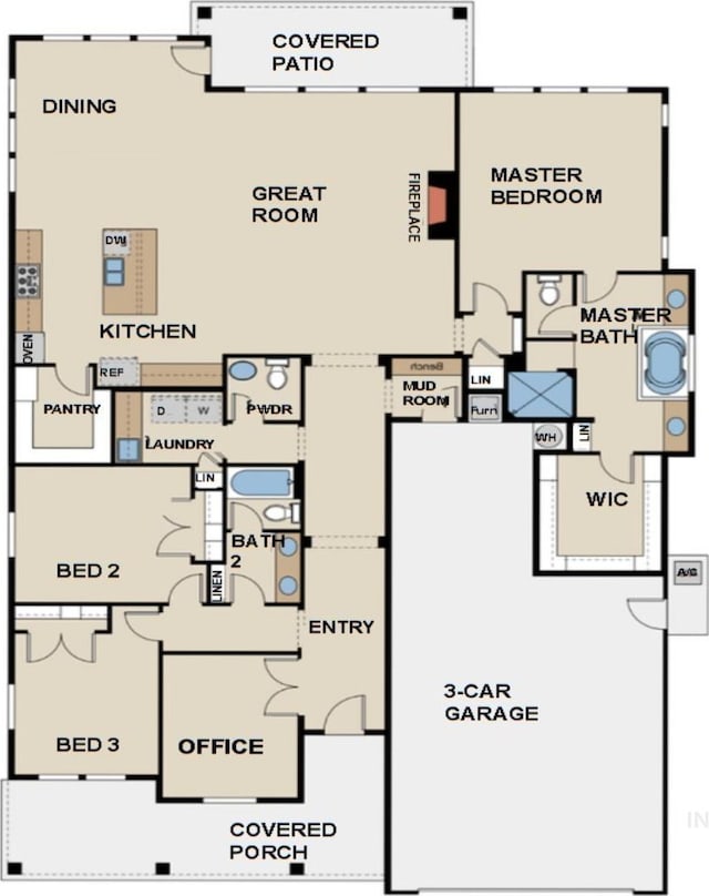 6356 S Cubola Way, Meridian, ID 83642 - property floor plan