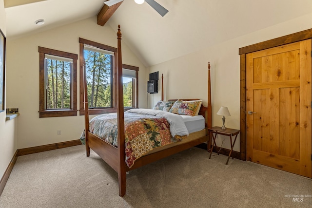 278 Elk Lake Rd, New Meadows, ID 83654 - carpeted bedroom featuring baseboards and a ceiling fan
