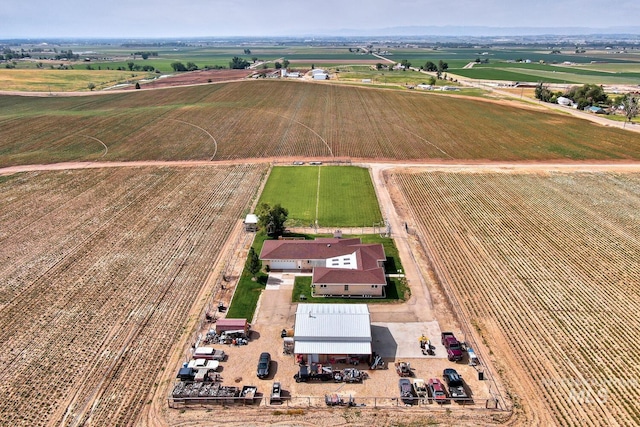 bird's eye view with a rural view