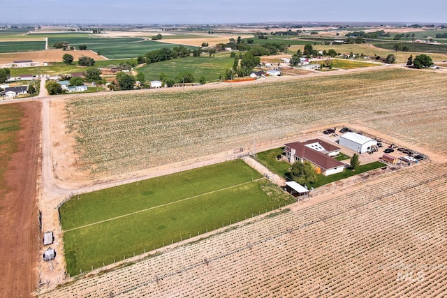 aerial view featuring a rural view