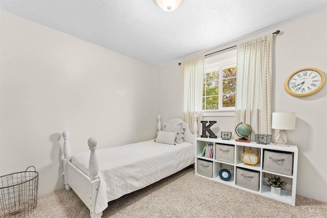 bedroom featuring carpet