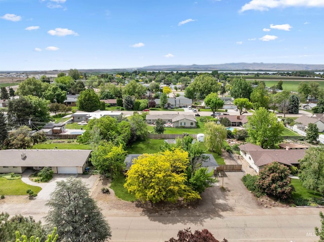 aerial view of residential area