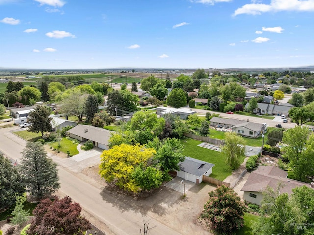 aerial perspective of suburban area