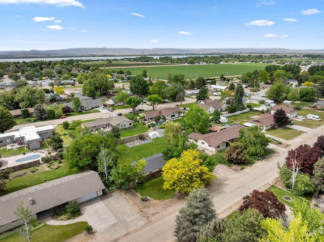 aerial view of residential area