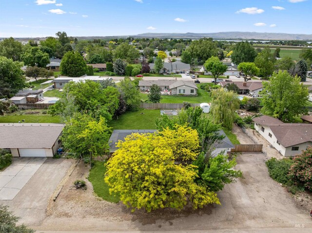 aerial view of residential area