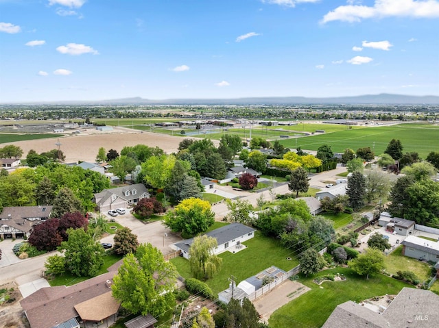 aerial view of residential area