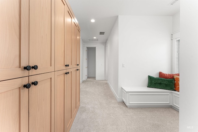 2664 N Yount Way, Eagle, ID 83616 - hall featuring light colored carpet, recessed lighting, and baseboards
