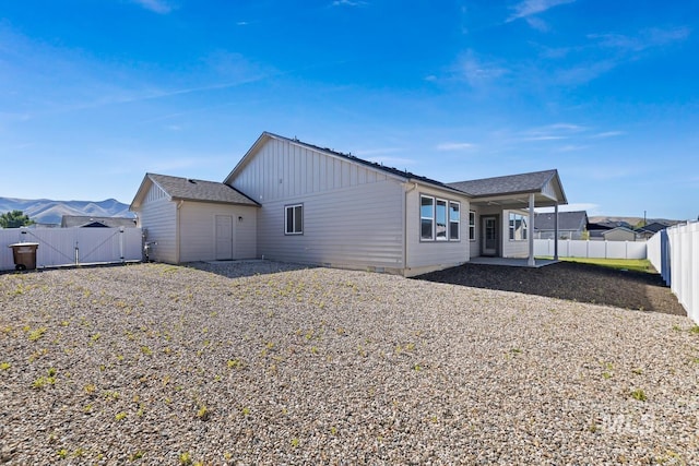 rear view of property with a patio area