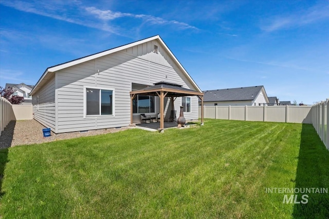 5006 Clearfield St, Caldwell, ID 83605 - back of property with a gazebo and a patio