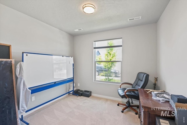 5006 Clearfield St, Caldwell, ID 83605 - office with carpet, baseboards, and a textured ceiling