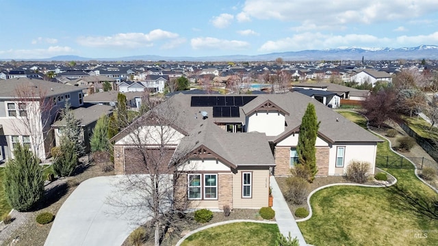 2468 E Lodge Trail Dr, Meridian, ID 83642 - birds eye view of property featuring a residential view and a mountain view