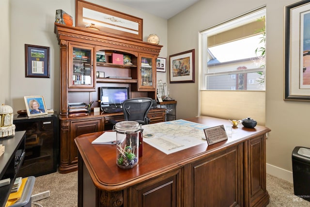2468 E Lodge Trail Dr, Meridian, ID 83642 - home office with light carpet and baseboards