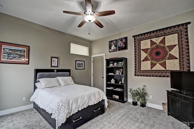 2468 E Lodge Trail Dr, Meridian, ID 83642 - bedroom featuring ceiling fan, baseboards, and carpet floors