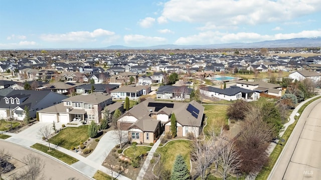 2468 E Lodge Trail Dr, Meridian, ID 83642 - bird's eye view with a residential view and a mountain view