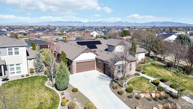2468 E Lodge Trail Dr, Meridian, ID 83642 - drone / aerial view with a mountain view and a residential view