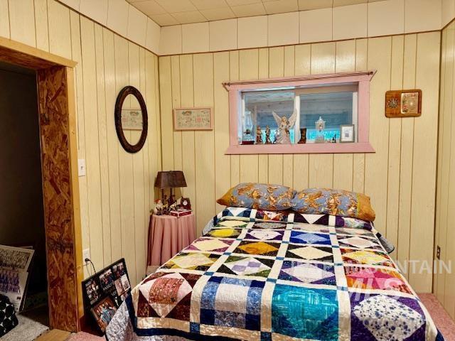 908 Pine St, Anatone, WA 99401 - bedroom with wood walls