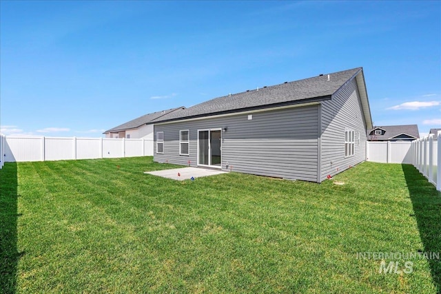 1275 Terra Ave, Twin Falls, ID 83301 - back of house featuring a fenced backyard and a patio