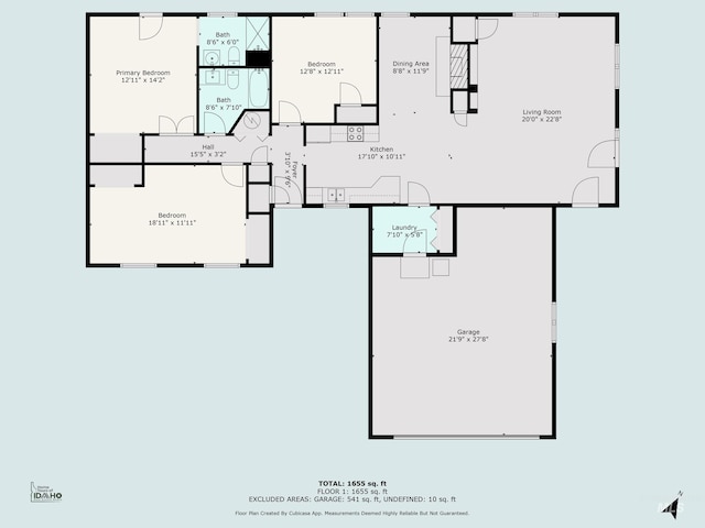 5457 S Oseola Pl, Boise, ID 83709 - property floor plan