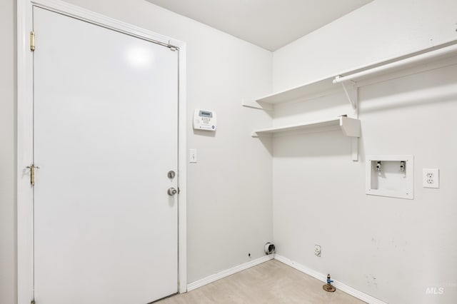 5457 S Oseola Pl, Boise, ID 83709 - washroom with hookup for a gas dryer, washer hookup, baseboards, and electric dryer hookup